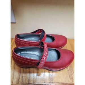 Blumarine red Mary Jane's made in Italy size 12